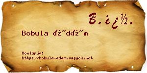 Bobula Ádám névjegykártya
